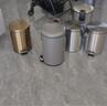 欧润哲垃圾桶脚踏带盖 大号12L弧盖不锈钢家用厨房卫生间客厅缓降轻音 实拍图