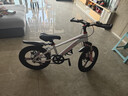 凤凰山地自行车男女变速山地车碟刹青少年儿童自行车学生单车 星际 粉白【单速+三刀轮】 18寸【适合120-155cm】 实拍图