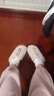 她享秋冬室内外情侣厚底增高防滑包跟保暖棉拖鞋男 TP231 实拍图