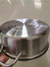 特厚汤锅304不锈钢电磁炉专用气灶煮加厚双耳火锅家用锅l食品级 【304材质加厚】清汤 28cm 实拍图