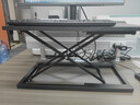 甄严选升降电脑桌升降台立式办公书桌工作台显示器升降支架台式工作桌 【七档手动调节】曜石黑60CM 实拍图