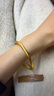 周大生黄金手镯足金古法素圈镯子女简约百搭经典送妈妈女朋友情人节礼物 58圈口：约10.05g 实拍图