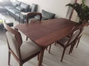 寻木之旅 实木餐桌椅组合北美黑胡桃木餐桌家用小户型吃饭桌子 140*80*76cm丨 单桌 实拍图
