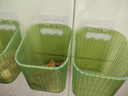 【热销百万】厨房壁挂式姜蒜收纳盒可沥水生姜蒜头置物架挂篮浴室 墨绿色【大号】+【贴片】三个装 实拍图