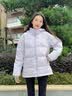 李宁防泼水鸭绒短羽绒服女子秋冬棉感舒适保暖连帽运动外套AYMV776 实拍图