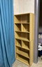 酷林书架落地简约书柜简易多层置物架客厅卧室储物收纳柜子 5层原木色 实拍图