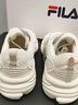 FILA 斐乐运动鞋女MARS II 火星系列二代秋秋季时尚复古跑步鞋女 微白/雨雾灰-F12W141116FWA 38 实拍图