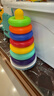 MKBIBI叠叠乐婴儿套圈玩具早教不倒翁彩虹套圈环积木1-3岁生日礼物 实拍图