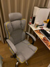 奥伦福特 电脑椅办公椅子电竞椅家用人体工学椅老板椅主播靠背椅皮革转椅 创意工学椅-灰+含乳胶垫【二代】 实拍图