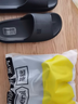 蕉内301H拖鞋男女士浴室洗澡防滑踩屎感情侣家居凉拖鞋抗菌防臭可外穿 【厚底版】黑色 41-42 实拍图