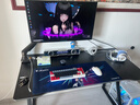 甄严选电脑桌台式电竞桌椅套装组合桌子办公家用桌学习桌书房书桌写字桌 【黑架+黑碳纤纹面】单桌120*60 实拍图