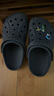 卡骆驰（CROCS）洞洞鞋贝雅男鞋女鞋轻便耐磨一脚蹬拖鞋休闲鞋|10126 黑色-001 37 /38(230mm) 实拍图