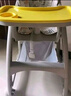 XUM肯德基婴儿餐椅同款宝宝多功能座椅儿童高度可调成长吃饭餐桌椅 黄色+双餐盘+刹车轮+坐垫+置物兜 实拍图