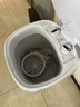小鸭牌4.5公斤半全自动波轮迷你洗衣机 小型母婴儿童宝宝家用半自动单桶大家电 洗内衣袜子机 4.5kg蓝光款【+沥水篮】 实拍图