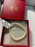 黛米（daimi）白色淡水小baby珍珠手链弹力绳款送女友礼物足金手链手串手饰 【SL216】3-4mm珍珠18K金隔珠 实拍图