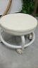 【全网爆款】椅子万向轮美缝凳子带轮旋转擦地矮凳美甲修脚凳滑轮 儿童凳-米白色款 实拍图