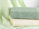 洁丽雅（grace）洗脸毛巾纯棉抑菌擦手巾竹纤维方巾吸水吸汗不掉毛洗澡巾 米+浅绿+深绿【毛巾3条装】 实拍图