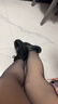 茉寻【Angelababy同款】双层黑丝袜光腿神器秋冬女加绒黑透肤打底袜裤 实拍图