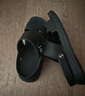 回力凉鞋男沙滩鞋防水滑耐磨踩屎感室内外两穿凉拖鞋HL0511黑色41码 实拍图