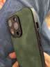 世咏 适用苹果14pro手机壳 iphone14pro保护套镜头全包硅胶软边防摔超薄简约时尚皮纹壳男女款 暗夜绿 实拍图