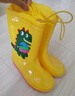 1-16岁儿童高筒雨鞋恐龙卡通水靴防滑软底防水鞋男童女童幼儿胶鞋 恐龙-11黄色防水束口款 24 0-适合【内长230mm】 实拍图
