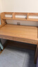 源氏木语儿童升降实木学习桌北欧写字桌家用【橡木书桌1.0m+矮上架】 实拍图