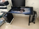 初学者  电脑桌台式家用电竞桌椅套装办公桌简约书桌游戏桌书房写字桌子 子夜黑140*60-电竞纹路 实拍图