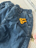 巴拉巴拉童装儿童牛仔裤男童女童加绒裤子秋冬宽松哈伦裤 牛仔深蓝88301 120 cm 实拍图