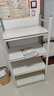 唐辑  书架书柜 学生家用落地置物架铁艺图书架子白色四层60*35*118 实拍图