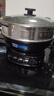 扬子电炒锅多功能一体2025新款插电多功能铁锅家用铸铁炒菜专用电锅多功能锅电煮锅电蒸锅炖蒸煮电热锅 四灯款【无涂层特厚型】 32CM单笼【适合2-4人】 实拍图