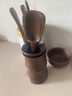 金灶（KAMJOVE）黑檀木茶道六君子茶夹杯夹茶则茶漏 功夫茶具配件套装 竹筒造型 KP-8 实拍图