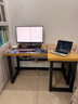 柔润实木转角书桌卧室拐角写字桌L型台式电脑桌学生家用学习办公桌 单桌长140宽60高75转角边长80cm 实拍图