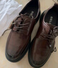百丽通勤商务皮鞋2025男牛皮褶皱增高休闲鞋A1373AM4 棕色2  41 实拍图