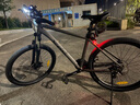 喜德盛山地自行车黑客380避震前叉21速禧玛诺变速X6铝合金车架通勤代步 黑/灰色（26款） 17寸（建议身高165-180） 实拍图