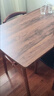 全品屋餐桌椅组合家用饭桌子小户型简约公寓快餐出租商用长方形电脑桌 胡桃木色 120cm 【宽60CM】单桌子 实拍图
