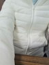 坦博尔轻薄羽绒服女秋季城市轻户外百搭修身短款连帽外套TBF310218D 浅云白 M (165) 实拍图