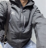 美津浓（MIZUNO）户外夹克男连帽梭织透气情侣锋衣加绒加厚加棉外套男上衣 实拍图