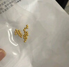 吾皇老金黄金小金珠足金999古法DIY配件手串散珠金珠子转运珠送礼 约0.15g 实拍图