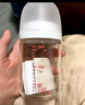 贝亲【新生儿第一个奶瓶】玻璃奶瓶宽口径奶瓶80ml SS号奶嘴 0月+ 实拍图