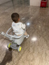babycare双子滑板车儿童滑板车1-3-8岁多功能遛娃神器宝宝滑滑车 星屑灰 实拍图