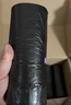 e洁 抽绳垃圾袋黑色45*50cm500只1.1丝量贩装一年手提加厚塑料袋 实拍图
