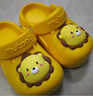 牧童儿童拖鞋夏男宝宝洞洞鞋软底女童卡通洗澡婴幼儿家居鞋奶狮黄160 实拍图