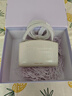 CHARLES&KEITH鳄鱼纹凯莉包手提斜挎婚包包女包生日礼物CK2-50270880-1 Ivory象牙色 S 实拍图