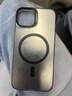 世咏（SHIYONG）适用苹果13手机壳 iphone13保护套Magsafe磁吸全包超薄简约时尚创意彩银镭射防摔男女款 白色 实拍图