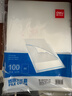 得力（deli）100只A4L型文件套 加厚文件夹透明单片夹 票据档案合同收纳 二页式文件夹文件快递袋收纳袋P05700- 实拍图