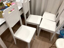 坞里岩板餐桌椅组合现代简约轻奢家用小户型饭桌变圆桌实木餐桌可伸缩 亮光皎月白桌面+黑白框架【升级舒适皮椅】 1.35米 一桌六椅【加厚款】 实拍图