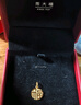 周大福国潮福字万字福牌黄金吊坠(工费120)约2.95g EOF1684 实拍图