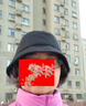 俞兆林双面渔夫帽子女秋冬季显脸小水桶帽子保暖毛线帽羊羔毛盆帽 实拍图