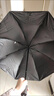 出行必备⭐晴雨两用简约隔热双人雨伞防紫外线遮阳防晒伞自动大号 8骨黑胶手动（黑色） 实拍图