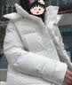 LULUWunder Puff 五格加厚服运动休闲可拆卸夹克外套女 五格骨白色服 均码 4码  建议100-120斤 实拍图
